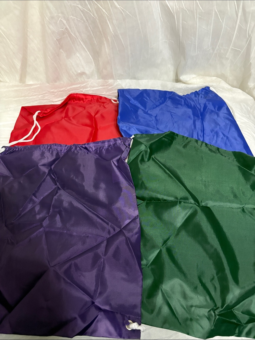 Drawstring Bags bundle of 4 NWOT